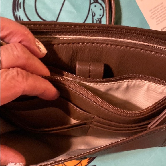 Lucky Brand brown Leather 3 in 1 Crossbody Bag retails for 108.00 dollars - Picture 9 of 16